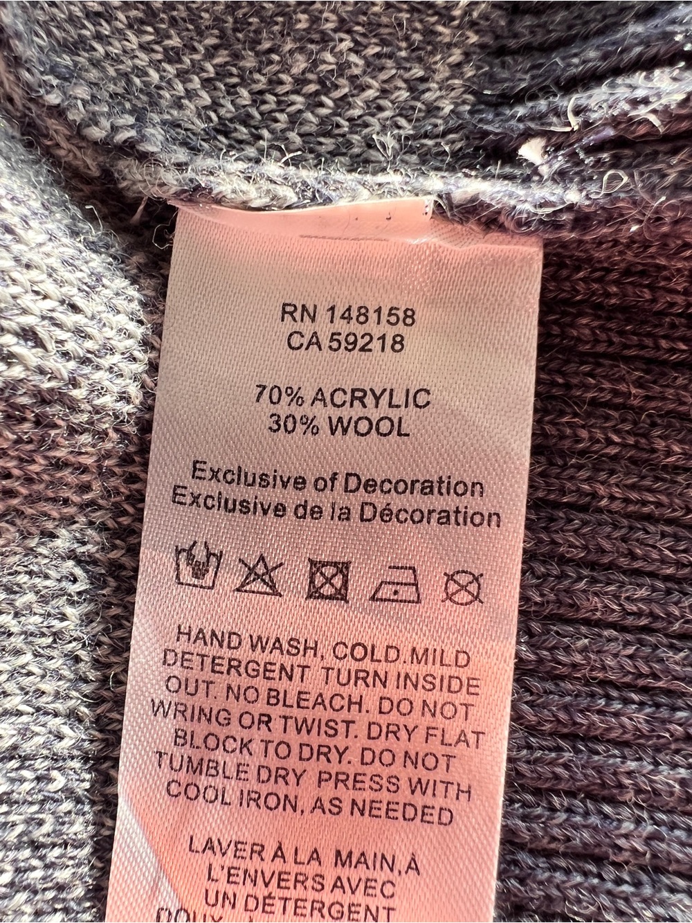 Pendleton Women’s Patterned Wool Blend Cardigan Sweater - Picture 4 of 4